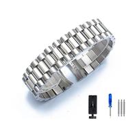 LQXHZ Uhrenarmband kompatibel mit Rolex DATEJUST DAY-DATE, kompatibel mit OYSTERPERTUAL DATE, Edelstahlarmband, Uhrenzubehör 13 17 20 21 mm, 21mm With logo, Achat