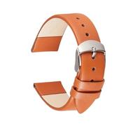 LQXHZ Weiches, Ultradünnes Uhrenarmband Aus Kalbsleder For Damen, 14 Mm, 16 Mm, 18 Mm, 20 Mm, 22 Mm, Armband, Rosa(Orange,14mm)
