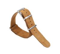 LQXHZ Wildleder-Uhrenarmband, Weiches Uhrenarmband, 18 Mm, 20 Mm, 22 Mm, 24 Mm, Edelstahl, Quadratische Schnalle, Damen, Herren, Ersatzarmband(Brown,22mm)