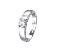 LRGKMCWTOB 925 Sterling Silber Paar CZ Stein Ring Schliff Halo Solitär Verlobung Silber Ring Paar Statement Stapelbar Bands Ring Moissanite Ehering Versprechen Verstellbar Offener Ring Stil 2