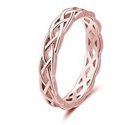 LRGKMCWTOB Ausgehöhlter runder Ring aus echtem 925er-Sterlingsilber, Eheringe für Damen und Herren, hohle Glieder, Verlobungsring, Sterlingsilber, Modeschmuck (10)