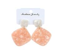 LRGKMCWTOB Vintage-Creolen-Ohrringe, modisch, Leopardenmuster, Kunstharz, hypoallergen, für empfindliche Ohren, Ohrringe für Frauen, leichte baumelnde Ohrringe für Party oder Urlaub