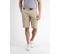 Bermudas LERROS "LERROS Cargo-Bermuda mit Gürtel", Herren, Gr. 38, beige (light dune beige), 100% Baumwolle, Hosen (51509639-38) light dune beige