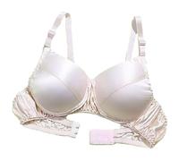 LRSSMB 2025 Glatte Satin Seide Bh Doppelseitige Maulbeerseide Push-Up Unterstützung Drahtlose Bhs For Frauen Damen Täglichen Bralette BH(Light Pink,XXL)