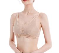 LRSSMB Damen Mastektomie BH For Die Zeit Nach Der Mastektomie Mit Taschen Bralette-Oberteil Aus Spitze Kabellos Bandeau Postoperativer Alltags-BH(Pink,95C)