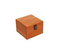 LRXFPIYF Aufbewahrungsbox Aus Holz, Schmuckkasten, Unfertige Geschenkbox, DIY Schmuckkästchen, Organizer für Schmuck, Kunsthandwerk, Heimdekoration, braun 14x14x10cm