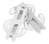 LRXIYODE 2 Stück Geldklammern aus Edelstahl Kleiner Geldclip für Geldbörsen Glatte Oberflächen Praktische Scheck und Geldscheinklammern für Büro und Alltag