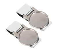 LRXIYODE 2 Stück Geldklammern aus Edelstahl Kompakte Metall Geldclips für Herren Praktische Geldaufbewahrung für Scheine und Karten Tragbar für Alltag und Büro