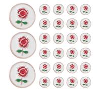 LRXIYODE 20 Stück Teiliges Print Knöpfe aus Zinklegierung Dekorative Ersatzknöpfe für Damenblusen Strickjacken Blazer und Mäntel Robuste Stilvolle Knöpfe zum Nähen und Basteln