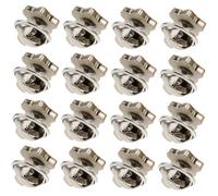 LRXIYODE 20 Stück Zinklegierung Druckknöpfe Polygonale Form Snap Button Fastener Für Kleidung Jeans Lederjacken Modische Versteckte Knöpfe Für Bastelarbeiten Und Reparaturen