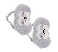 LRXIYODE 2stücke Augenabdeckung Für Junge Mädchen Aus Weichem Plüsch Schlafmaske in Tierform Mit Cartoon-motiv Verdunkelungs-augenmaske Für Reisen Und Zuhause Augenbinde