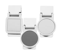 LRXIYODE Edelstahl Geldklammer 3 Stück Leichte Kleine Geldscheinklammer mit Kreativem Design Kompakte Geldaufbewahrungsklemme für Bargeld Karten und Schecks Rostfrei Bruchfest für Herren