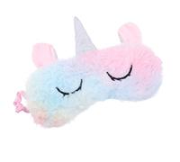 LRXIYODE Einhorn Schlafaugenmaske Aus Plüsch Mit Elastischem Band Für Reisen Und Nickerchen Augenschutz Für Mädchen Und Erwachsene Frauen
