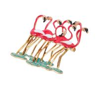 LRXIYODE Flamingo Brosche Modebrosche mit Brustnadel aus Metall in Pink Kreative Kleidung Anstecknadel für Damen Vielseitig für Partys Hochzeiten und Alltag