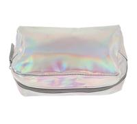 LRXIYODE Große Transparente TPU Kosmetiktasche Farbenfrohes Design Leichte Robuste Make up Aufbewahrungstasche mit Stabilem Reißverschluss für Reisen und Alltag