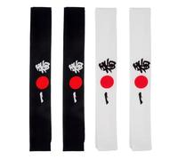 LRXIYODE Japanische Samurai Hachimaki Stirnbänder 4 Stück Verstellbare Atmungsaktive Koch und Sport Bandanas mit Traditionellem Motiv für Karate Partys und Alltag