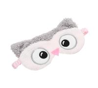 LRXIYODE Plüsch Schlafmaske Eulen Design Lichtblockierende Augenbinde Weiche Augenmaske für Damen Herren Reise Büro Nickerchen