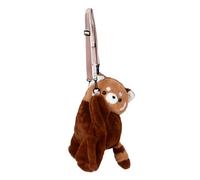 LRXIYODE Plüschtier Umhängetasche Rucksäcke Kuscheltier Umhängetasche Wandertasche Ästhetischer Rucksack Roter Panda Plüschrucksack Stofftier Rucksack Tiergeldbörse Tierrucksack