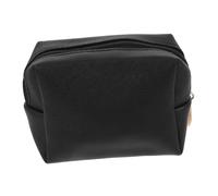 LRXIYODE wasserdichte Kleine Make-up Tasche aus Polyester Kompakte Kosmetik Lippenstift-aufbewahrung Organizer mit Reißverschluss für Damen Praktische Reise-kulturbeutel Schwarzer