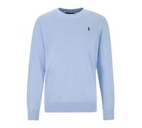 Polo Ralph Lauren Slim Fit Pullover aus reiner Baumwolle in Hellblau, Größe M