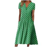 LSAltd 70er Jahre Bekleidung Damen Black Dress Kleid Sexy Swing Kleid Damen Brautmutterkleider Für Hochzeit Lange Damen Elegant Neckholder Rückenfrei Lange Kleider,Grün,XXL
