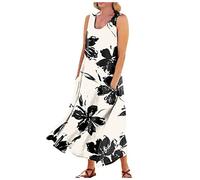 LSAltd Abendkleid Damen 60 Jahre Kleider Damen Partykleid Damen Damen Elegant Abendkleider Ballkleider Hochzeit Lang Spitzenkleid Damen Kleid Elegant Rollkragen,White,S