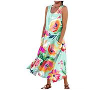 LSAltd Abendkleid Lang Weiß Maxikleid Damen Sommer Damen Elegant Lange Ballkleider Schwarzes Tüllkleid Mädchen Elegant Hochzeit Party Cocktailkleid,1-Green,XL