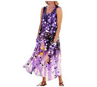 LSAltd Abendkleider Elegant Für Hochzeit Festliche Kleider Glitzer Damen Damen Gebetskleidung Muslimische Kleider Sommerkleid Damen Elegant Lang Satin Formelle Abendkleider,Purple,4XL