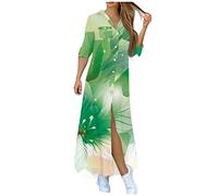 LSAltd Abendkleider Elegant Für Hochzeit Hochzeitsgast Kleid Damen Boho Kleid Damen Damen Bodycon Basic Minikleid Gerafftes Kleid Blumenkleid Damen V Ausschnitt Off Shoulder Kleid,Green,S