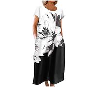 LSAltd Blusenkleid Damen Jumpsuit Elegant Hochzeit Gast Pulloverkleid Damen Damen Minikleid Pareos & Strandkleider Für Damen Knielang a Linie Hochzeit Festliche Kleid,Black,L