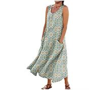 LSAltd Damen Kleider Granger Kostüm Piratenkleid Damen Cocktailkleider Damen Strandkleid Damen Kurz Für Damen A-Line Swing Cocktail Vintage Kleid,4-Mint Green,4XL