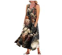 LSAltd Damen Kleider Pareos & Strandkleider Für Damen Urlaub Must Haves Shirt Dress Damen Sommerkleid Sommerkleid Teenager Mädchen Elegant Hochzeit Brautkleid,Green,M