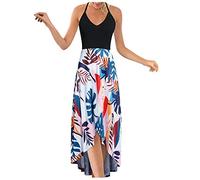 LSAltd Etuikleid Damen Ballkleider Damen Damen Kleider Elegant Festlich Popken Damen Große Größen Übergrößen Plus Size Kleid Tunika Kleid Langarmkleid Damen,1-Blue,3XL