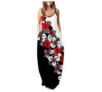 LSAltd Etuikleid Damen Strandkleider Damen Sommer 60 Jahre Kleider Damen Damen Langarm Maxikleid Damen Lang V-Ausschnitt Criss Cross Rüschen Cocktail Bleistift Kleid,Wine,M