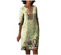 LSAltd Gothic Kleidung Damen 50 Jahre Kleider Damen Minikleid Damen Sexy Weihnachtskleider Maxikleid Kaftan Damen Lang Multiway V-Ausschnitt Rückenfrei Partykleid,Green,M