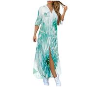 LSAltd Hippie Kleidung Damen Kinky Outfit Woman Partykleid Damen Elegant Abendkleider Ballkleider Hochzeit Lang Spitzenkleid Sweatkleid Damen Langarm Spitzenkleid,Sky Blue,M