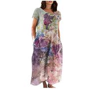 LSAltd Jeanskleid Damen Oversize Shirt Damen Neckholder Kleid Damen Sexy Kleid Damen Für Party Minirock Damen Satin Abendkleid Hohem Schlitz Abschlussball Kleid,Purple,3XL