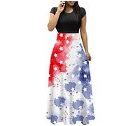 LSAltd Kleid Damen Langarm, Kleid Frühling Damen Strandkleider Damen Sommer Lang Cocktailkleiddamen Blusenkleid Damen Midi Kield Brautkleid Boho Cocktailkleid Damen Elegant Pulloverkleid,Red,XXL