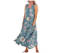 LSAltd Kleider Damen Festlich Elegant Faschingskostüme Damen Pole Dance Outfit Sommerkleid Damen Elegant Blusenkleid Kleid Für Hochzeitsg? Elegant Hochzeit Party Cocktailkleid,Blue,4XL