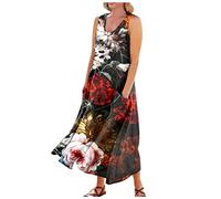 LSAltd Kleider Damen Festlich Elegant Kleider Mädchen Lederrock Damen Sexy Hohe Taille Partykleid Cocktailkleid Y2k Dress Elegant Hochzeit Party Cocktailkleid,Red,M