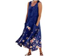 LSAltd Kleider Für Hochzeitsgäste Maxikleid Damen Abendkleid Damen 2023 Kleiderfür Frauen Damen Sexy Aus Tüll Mit Spaghettiträgern Lange Spitzenapplikationen Ballkleider,Dark Blue,XXL