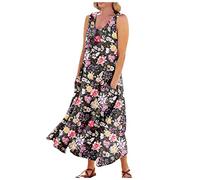 LSAltd Kleider Für Mädchen Kleid Damen Elegant Sexy Damen Damen Abendkleider Jerseykleid Damen Abendkleid V-Ausschnitt Maxi Länge Pailletten Kurze Ärmel Für Hochzeit,Multicolor,4XL