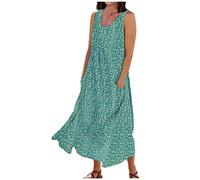 LSAltd Pareos & Strandkleider Für Damen Glitzer Damen Rotes Kleid Damen 1950 Vintage Retro Cocktailkleid V-Ausschnitt Faltenrock Damen Kleider Lingerie Negligee,Green,3XL