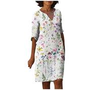 LSAltd Sexy Kleid Damen Kleid Schwarz Damen Festliches Kleid Mädchen Abendkleid Damen Etuikleid Damen Elegant Für Hochzeit Mit Spitzendetails Und Flower Print,Pink,XXL
