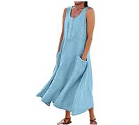 LSAltd Wickelkleid Damen Petticoat Kleid Abschlusskleid Frauen Tüll Applikationen Abschlussballkleider Kleid Damen Langarm Camisole Minikleider,3-Blue,3XL