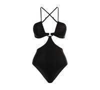 LASCANA Badeanzug in Schwarz - 54% | Größe 38C/D-Cup | Damen Bademode