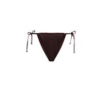 Bikini-Hose LSCN BY LASCANA "Nele", Damen, Gr. 44, N-Gr, lila (aubergine), Polyamid, leicht glänzend, unifarben, Badehosen Bikini-Hose, mit glänzender Beschichtung (57336813-44) aubergine