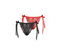 LSCN BY LASCANA Brasilslip Damen cherry-red, schwarz Gr.36/38