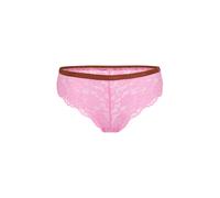Brasilslip LSCN BY LASCANA, Damen, Gr. 44/46, 1 Stk., pink, Spitze, Obermaterial: 87% Nylon, 13% Elasthan, kontrastfarbene Details, unifarben, figurbetont, Unterhosen, mit glänzendem Bündchen (4175980