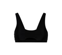 Bustier-Bikini-Top LSCN BY LASCANA "Gina", Damen, Gr. 40, Cup A/B, schwarz, Recycling-Polyamid, unifarben, Bikini-Oberteile Bustier-Bikini-Top, mit Cut-Out vorne (41171464-40)